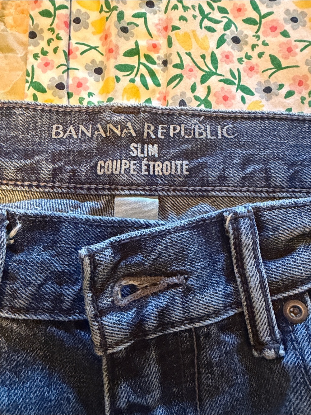 Banana Republic Slim Women's Jeans - Dark Blue Denim